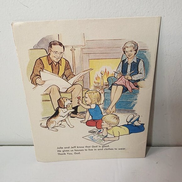 Vtg 1975 God is Good Wipe Clean Religious Kids Story Book Standard Publishing - Picture 2 of 4